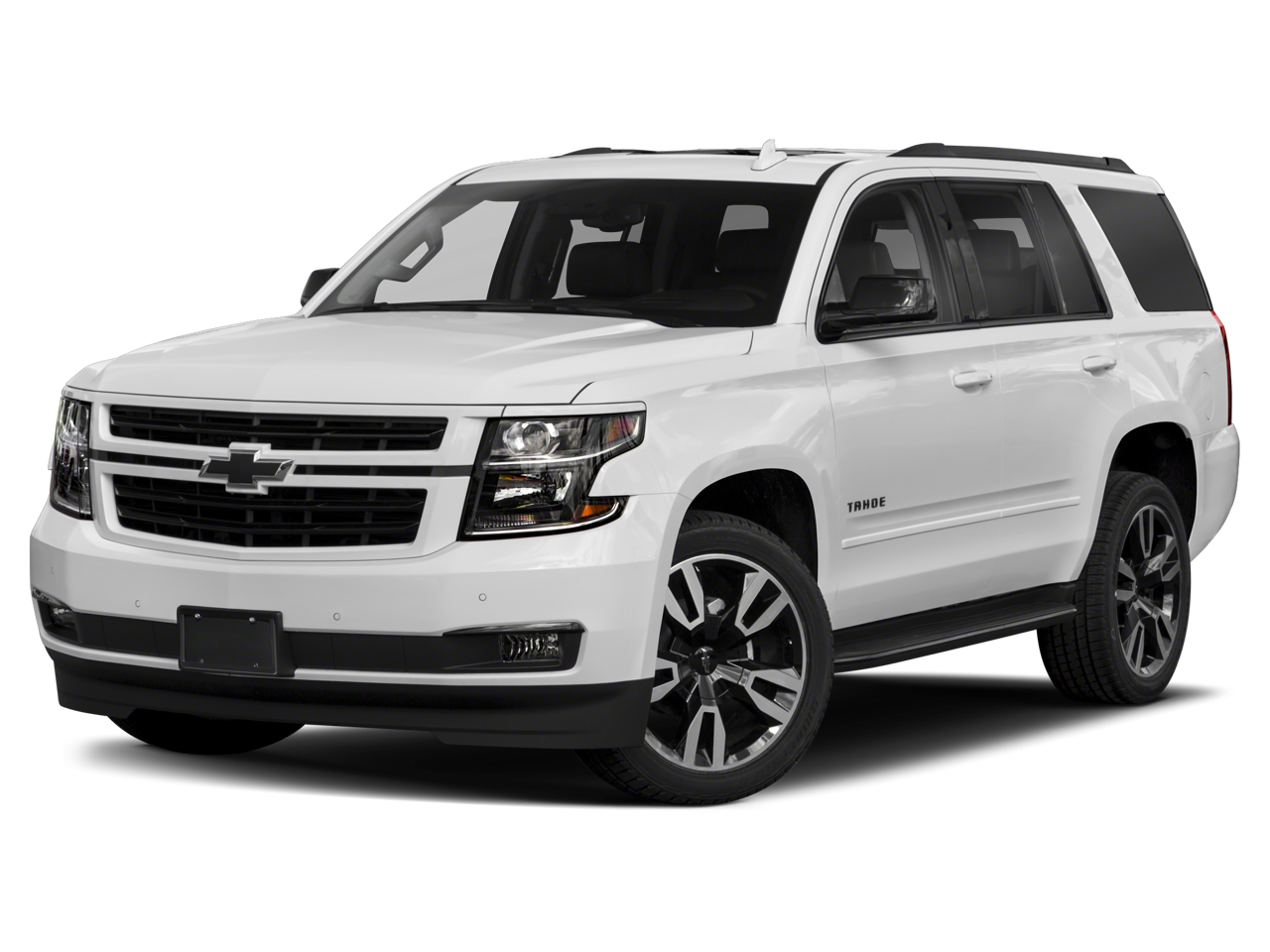 2019 Chevrolet Tahoe Premier in Black — front three-quarter view