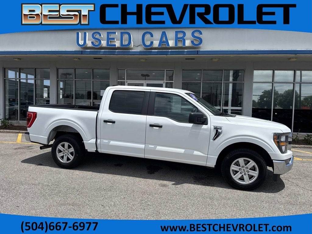 2023 Ford F-150 XL in White — front three-quarter view