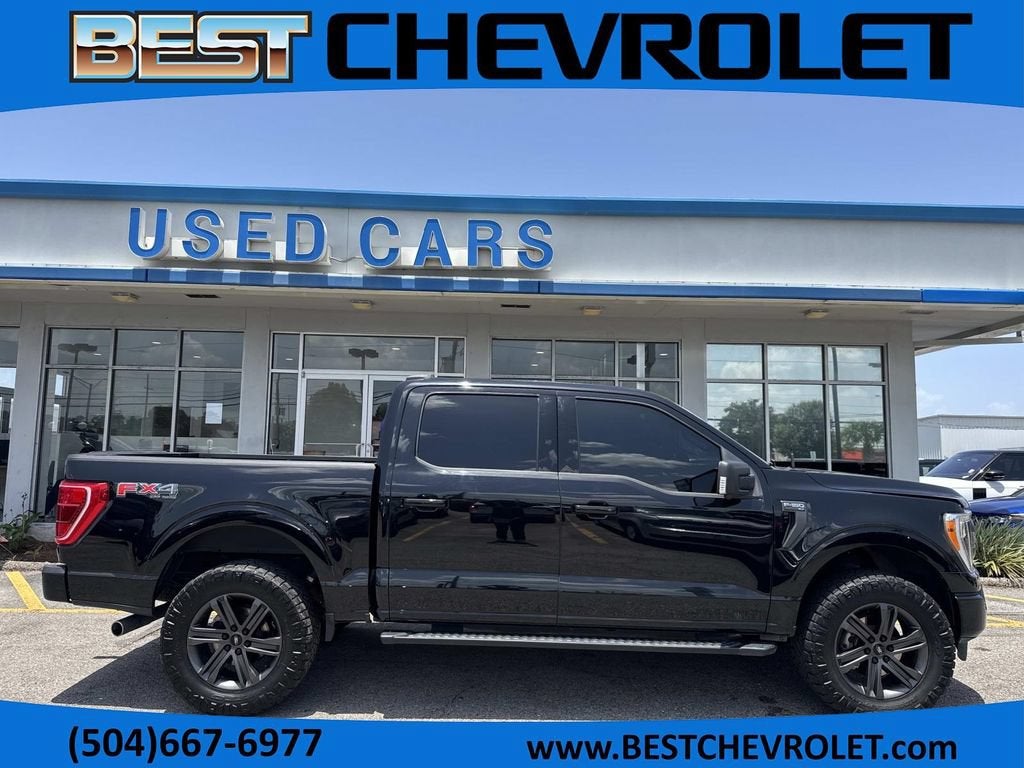 2023 Ford F-150 XL in Black — front three-quarter view