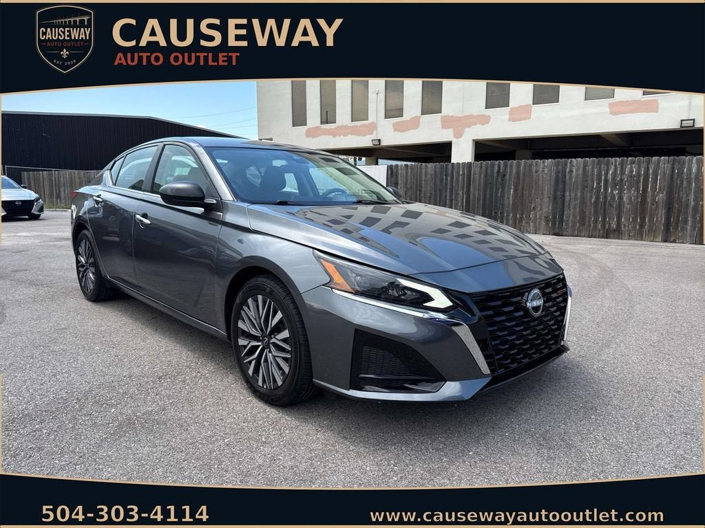 2025 Nissan Altima SV in Gray — front three-quarter view