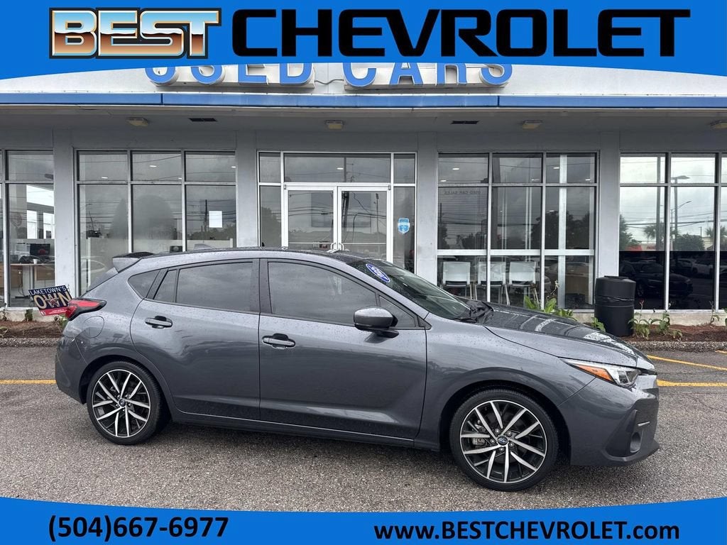 2025 Subaru Impreza Sport in Gray — front three-quarter view