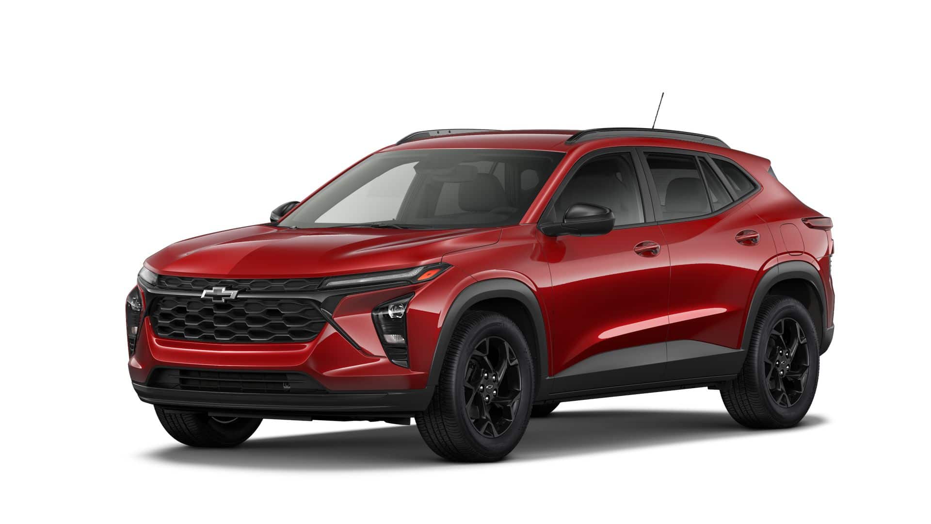 2026 Chevrolet Trax LT in Apex Red — front three-quarter view