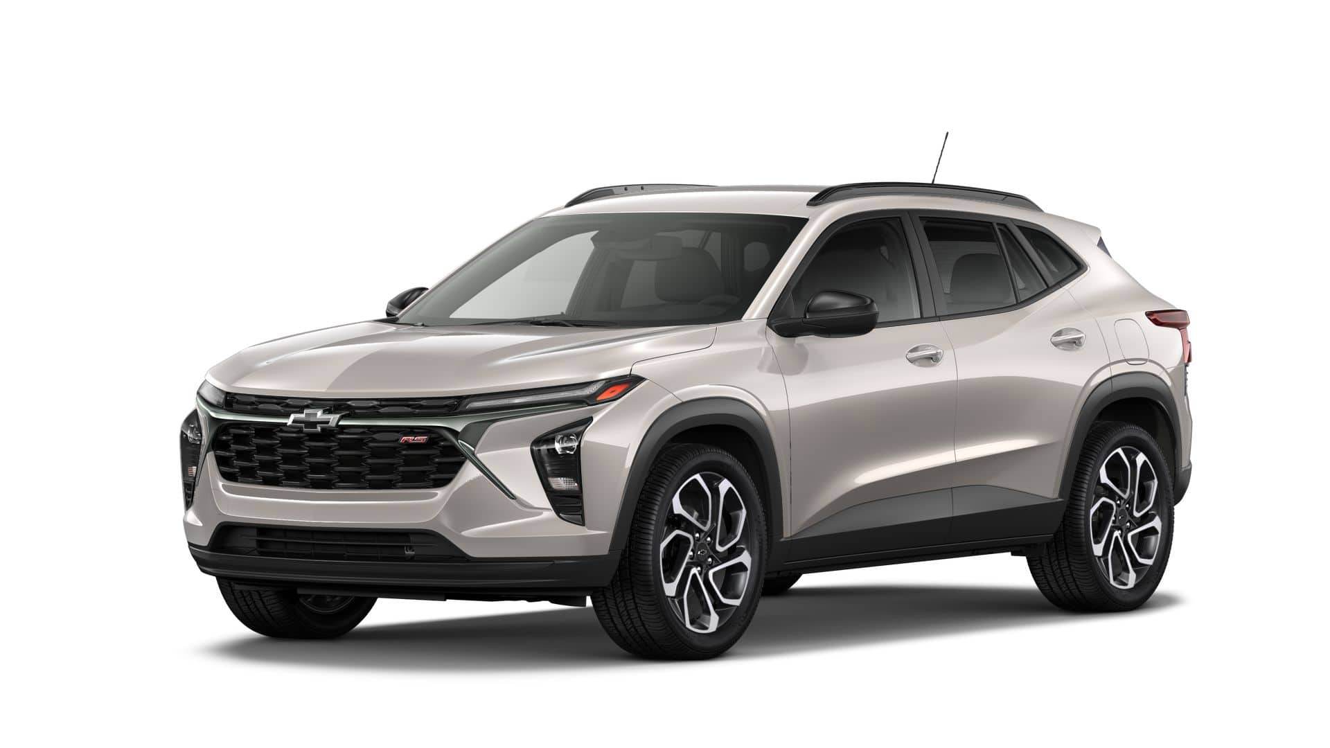 2026 Chevrolet Trax 2RS in White Sands — front three-quarter view